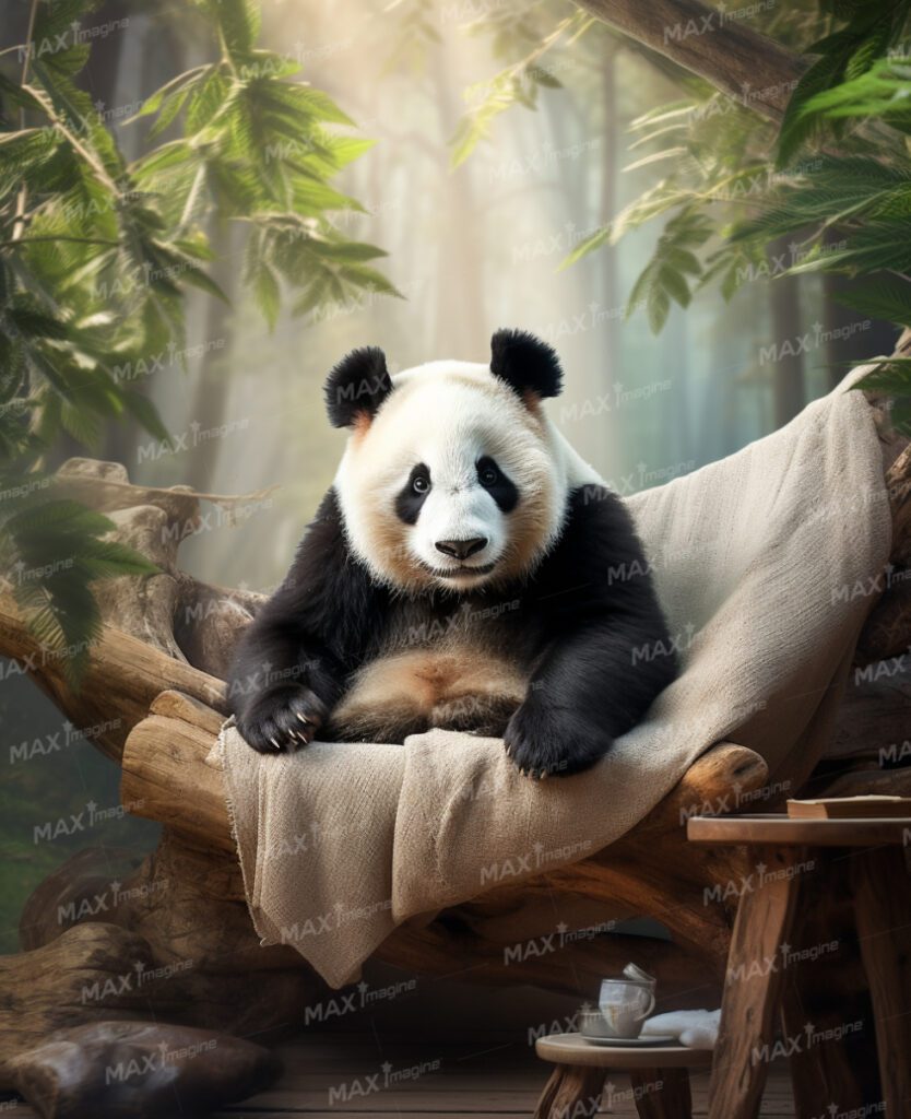 African Panda: Captivating Wildlife Photo in Zoo, Safari, and Jungle