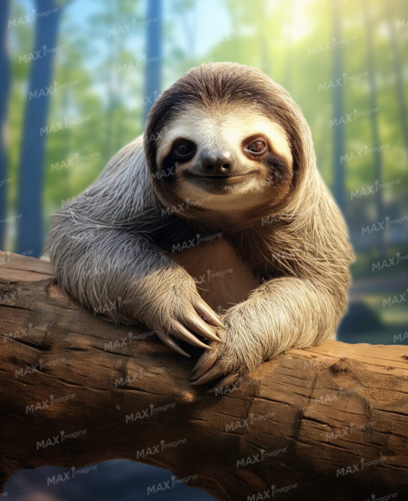 African Sloth: Wildlife Photo in Zoo, Safari, Jungle