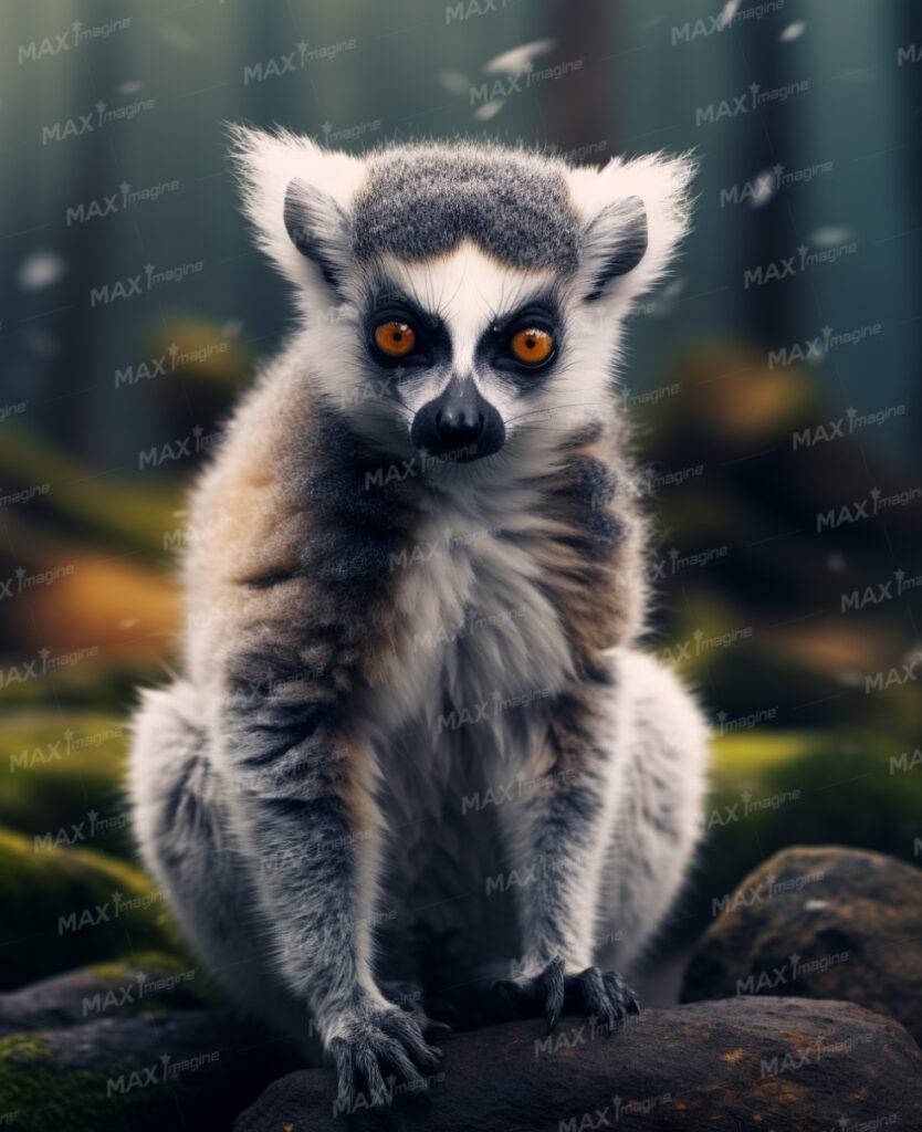 African Lemur: Zoo, Safari, Jungle Wildlife Photo