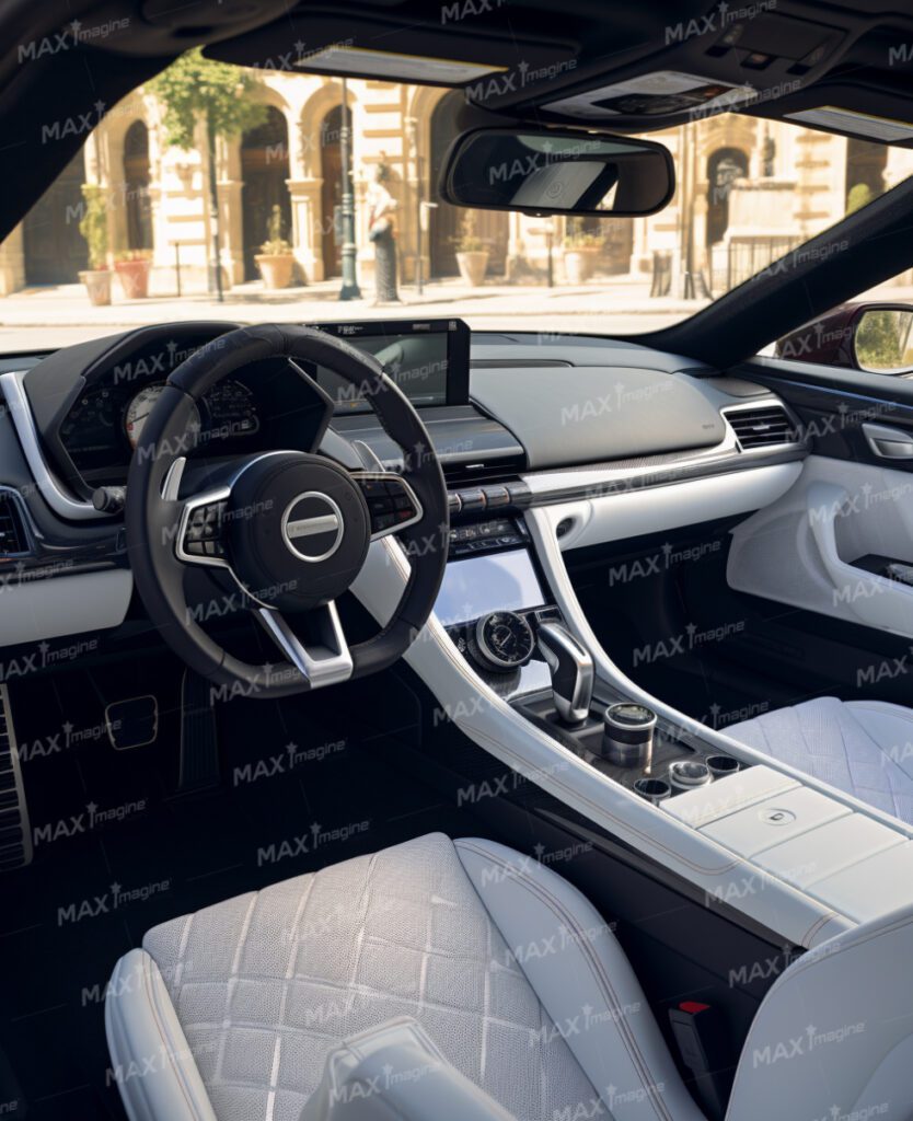 White Lexus LFA Supercar Interior: Luxurious Elegance in Urban Setting